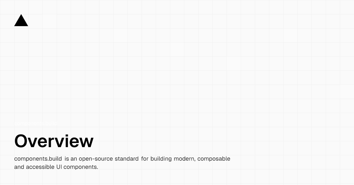Overview | components.build